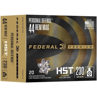 Federal Personal Defense HST Handgun Ammunition .44 Rem Mag 230gr JHP 1085 fps 20/ct