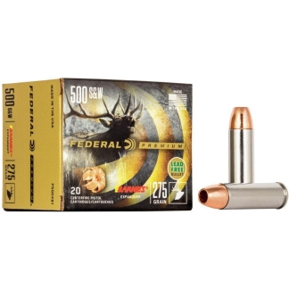 Federal Premium Vital-Shok Handgun Ammunition .500 S&W 275 gr BXP 1660 fps 20/box