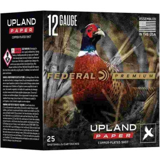 Federal Premium Upland Paper Shotshells 12ga 2-3/4" 1-1/4oz 1330 fps #5 25/ct
