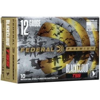 Federal Black Cloud TSS Shotshells 12ga 3" 1-1/4 oz 1450 fps #3#9 10/ct