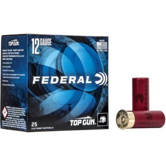 Federal Top Gun Shotshells 12 ga 2-3/4" 1-1/8 oz 1200 fps #7.5 250/ct Case(10 Boxes-25/ct)