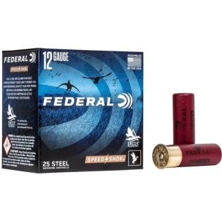 Federal Speed-Shok High Velocity Shotshells 12ga 3" 1-1/8oz 1550 fps #1 Shot 25ct
