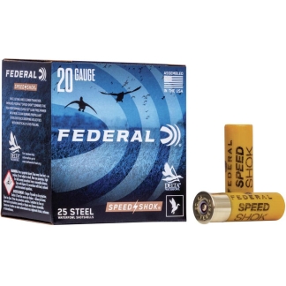 FEDERAL SPEED-SHOK HIGH VELOCITY STEEL 20GA 2-3/4" 3/4OZ 7 AMMO 25RD