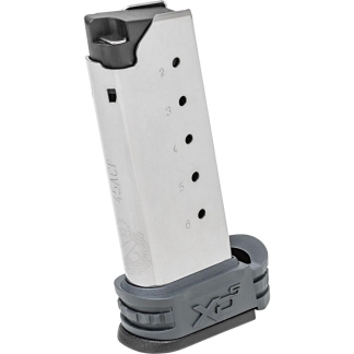 Springfield XD-S Tactical Extended Magazine Grey .45 ACP 6/rd