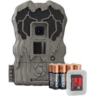 StealthCam QV18K Trail Camera 18MP 18 IR w/Distressed Finish - Batteries & 16GB SD Card