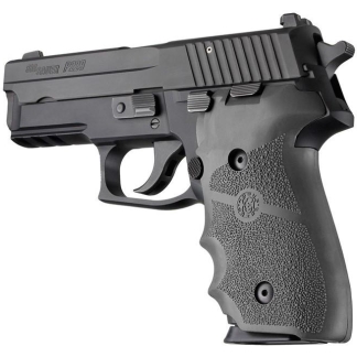 Hogue Overmolded Rubber Grip Handgun Grips for Sig Sauer P228/P229 Slate Grey with Finger Grooves