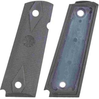 Hogue Colt Government Grips .45 1911 Rubber Grips Panels Checkered - Pewter