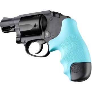 Hogue Rubber Tamer Grip for S&W J Frame Round Butt Centennial/Polymer Bodyguard -Aqua