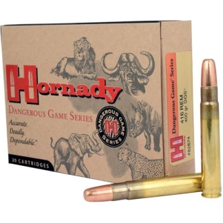 Hornady Dangerous Game Series Rifle Ammunition .416 Rem Mag 400 gr DGS 2400 fps - 20/box