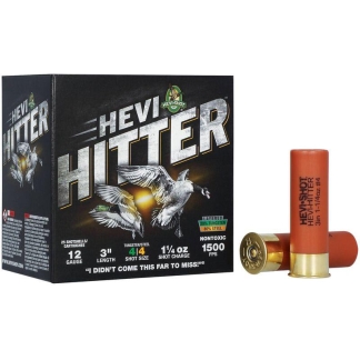 HEVI-Shot HEVI-Hitter Tungsten/Steel Shotshells 12ga 3" 1-1/4oz 1500 fps #4 25/ct