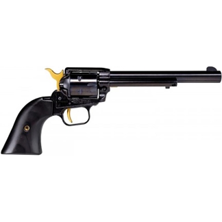 Heritage Rough Rider Revolver .22 LR 6/rd 6.5" Barrel Black with Custom Gold Accents