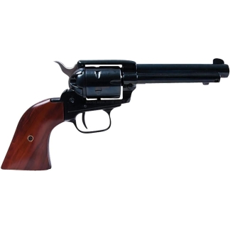 Heritage Rough Rider Handgun .22 LR 6rd Capacity 6.5" Barrel Black with Wood Grip and 1776 Leather Holster