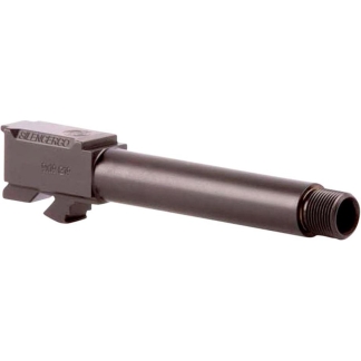 SilencerCo Threaded Barrel for Glock 43 9mm Luger 1/2x28 3.7" Black (SN Piston NOT Included)