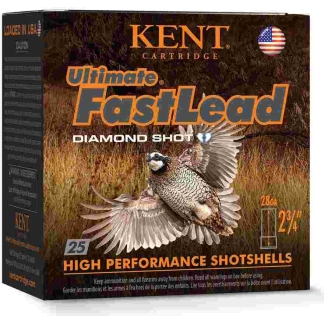 Kent Ultimate FastLead Upland Shotshell 28ga 2-3/4" 7/8oz 1300 fps #6 25/ct