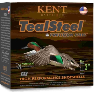 Kent Teal Steel Shotshells 20 ga 3" 1oz 1350 fps #6 25/ct