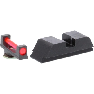 Ameriglo Red Fiber .115 FRONT Black REAR for Glock 42-43-43X-48