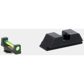 Ameriglo Green Fiber .115 FRONT Black REAR for Glock 42-43-43X-48