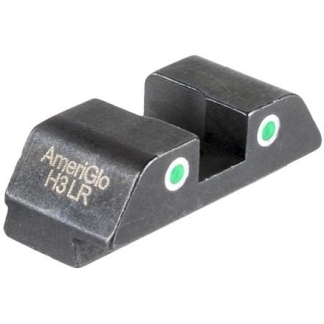 Ameriglo Tritium 2-Dot Rear Handgun Sight for Glock 42/43/43x/48 Green with White Front