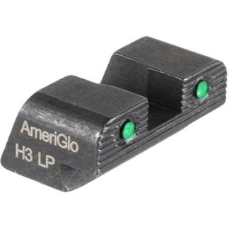Ameriglo 2-Dot Tritium Rear Handgun Sight for Sig Sauer/Springfield XD/Hellcat (Non OSP) Green with Black Notch #8