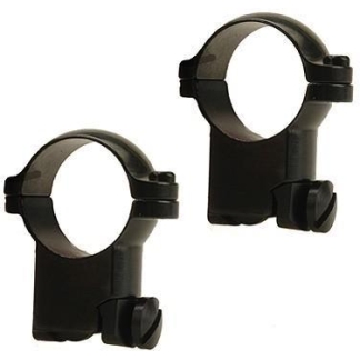 Leupold 2-Piece Solid Steel Ringmounts - Ruger M77 1" Super High Matte Black