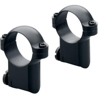 Leupold 2-Piece Solid Steel Ringmounts - Ruger No. 1 & 77/22 1" High Matte Black