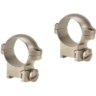 Leupold 2-Piece Solid Steel Ringmounts - Sako 1" Medium Silver