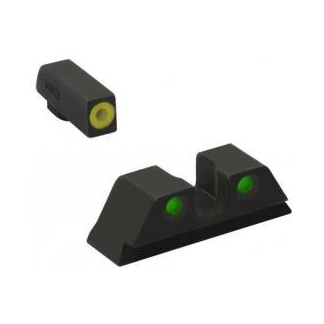 Meprolight ML47787 Hyper-Bright Yellow Ring Front/Green Rear Sights for CZ Shadow 2