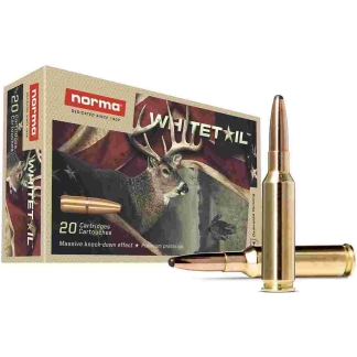 Norma WhiteTail Rifle Ammunition 6.5 Creedmoor 140gr PSP 2657 fps 20/ct