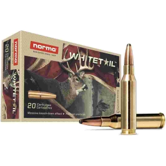 Norma WhiteTail Rifle Ammunition 7mm-08 Rem 150gr PSP 2756 fps 20/ct