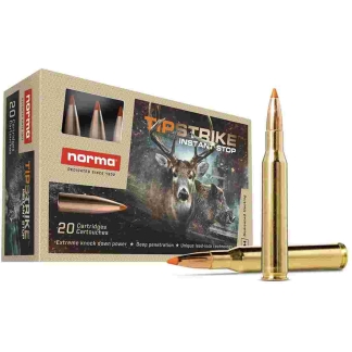 Norma TipStrike Rifle Ammunition .308 Win 170gr PT 2625 fps 20/ct