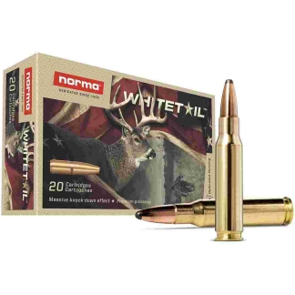 Norma WhiteTail Rifle Ammunition .308 Win 150gr PSP 2789 fps 20/ct