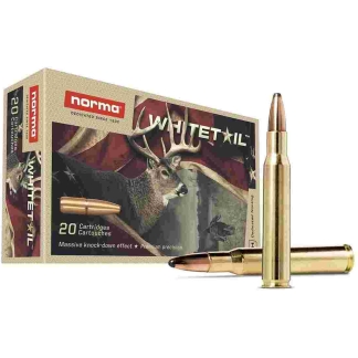 Norma WhiteTail Rifle Ammunition .30-06 Sprg 150gr PSP 2887 fps 20/ct