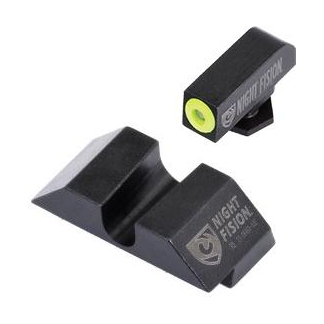 Perfect Dot NS Set w/Yellow Front Dot + U Blank Rear for Glock 17-39