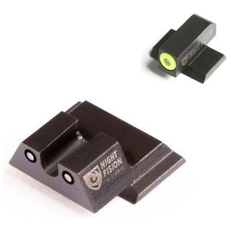Night Fision Perfect Dot NS Set w/Yellow Front + Black U Rear Fits S&W M&P Excluding Shield