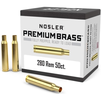 Nosler Unprimed Brass Rifle Cartridge Cases .280 Rem 50/ct