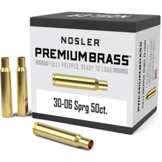 Nosler Unprimed Brass Rifle Cartridge Cases .30-06 Sprg 50/ct
