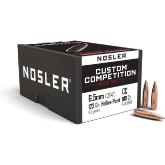 Nosler Custom Competition Rifle Bullets 6.5mm .264" 123 gr HPBT 100/ct