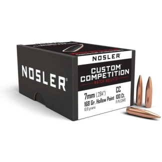 Nosler Custom Competition Rifle Bullets 7mm .284" 168 gr HPBT 100/ct