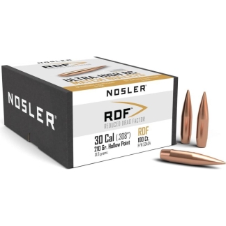 Nosler RDF Rifle Bullets .30 Cal .308" 210 gr HPBT 100/ct