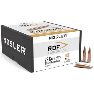 Nosler RDF Rifle Bullets .22 Cal .224" 85 gr HPBT 100/ct