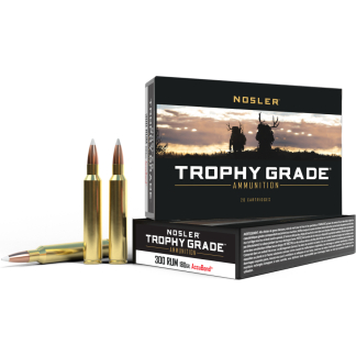 Nosler Accubond Trophy Grade Rifle Ammunition .300 RUM 180 gr PT 3250 fps 20/ct