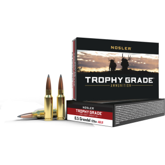 Nosler Accubond Long Range Trophy Grade Rifle Ammunition 6.5mm Grendel 129 gr PT 2350 fps 20/ct