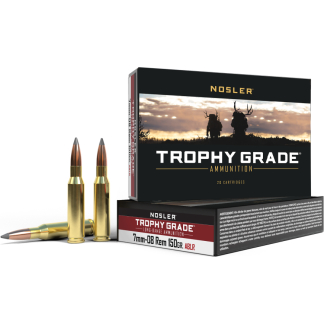 Nosler Accubond Long Range Trophy Grade Rifle Ammunition 7mm-08 Rem 150 gr PT 2750 fps 20/ct