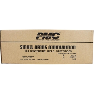 PMC Bronze Rifle Ammunition .308 Win 147 gr FMJBT 2780 fps 500/ct