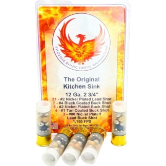 Phoenix Rising "Kitchen Sink" - Multiple Buckshot Size Shotshells 12ga 2-3/4" 1150fps 3/ct