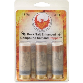 Phoenix Rising Salt & Pepper Shotshells Rock Salt & Pepper Blast 12ga 2-3/4" Less Lethal 3/ct
