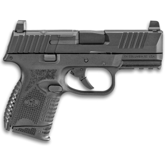 FN 509 Compact MRD Handgun 9mm Luger 12rd & 15rd Magazines (2) 3.7" Barrel Black NMS