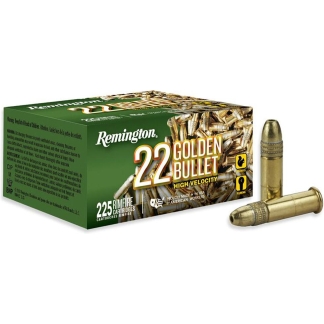 Remington Golden Bullet Rimfire Ammunition .22 LR 36 gr. HP 1280 fps 225/ct