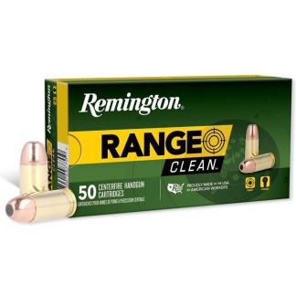 Remington Range Clean Handgun Ammunition .380 Auto 95gr FNEB 955 fps 50/ct