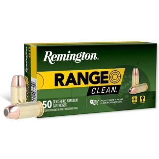 Remington Range Clean Handgun Ammunition .45 Auto 230gr FNEB 835 fps 50/ct